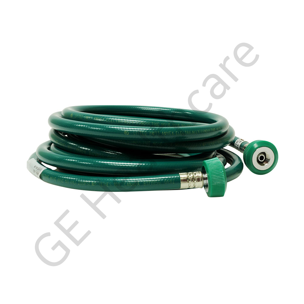 Hose Assembly O₂ Green 15ft BCG DISS Hit N-G