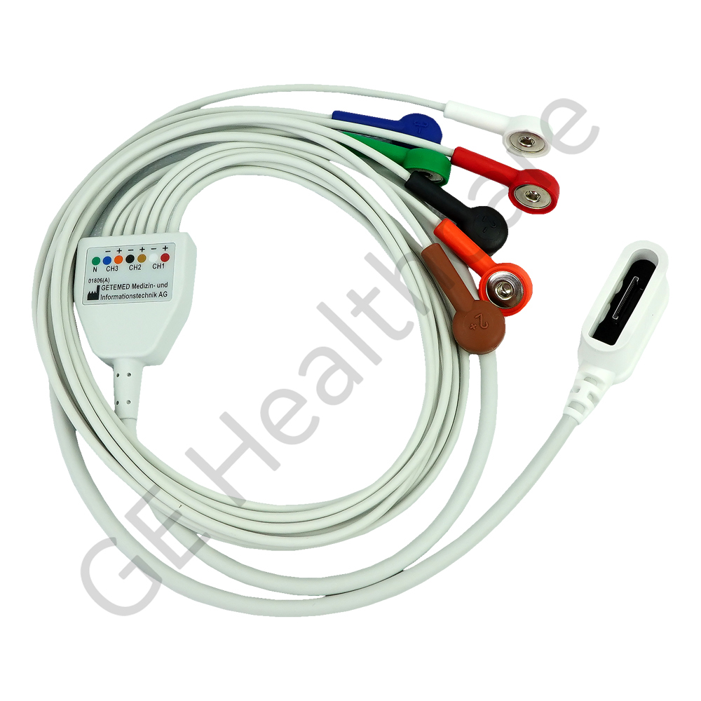 Holter Leadwire Set Seven Leadwire Three Channel 105cm AHA