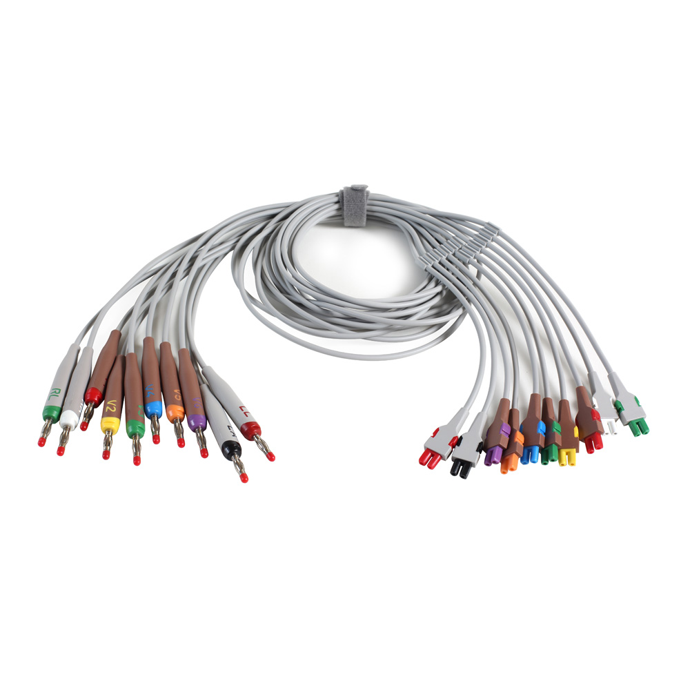 ECG Leadwire Set - Base 10 - Banana - AHA, 1/pack ECG Leadwire Set - Base 10 - Banana - AHA, 1/pack
