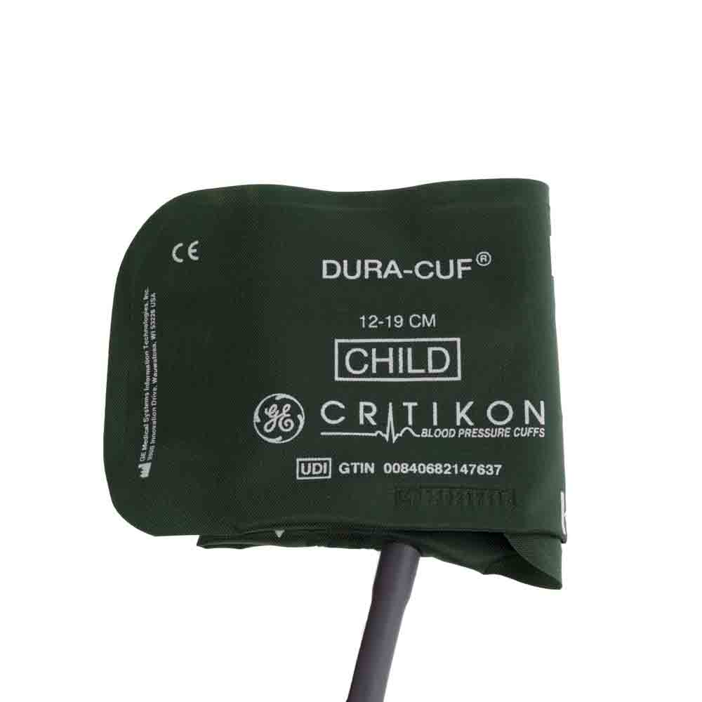 DURA-CUF* Cuff, Child, 1-Tube Screw, Green (box of 5)